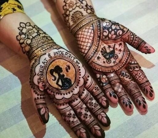 Baby Shower Mehndi Art